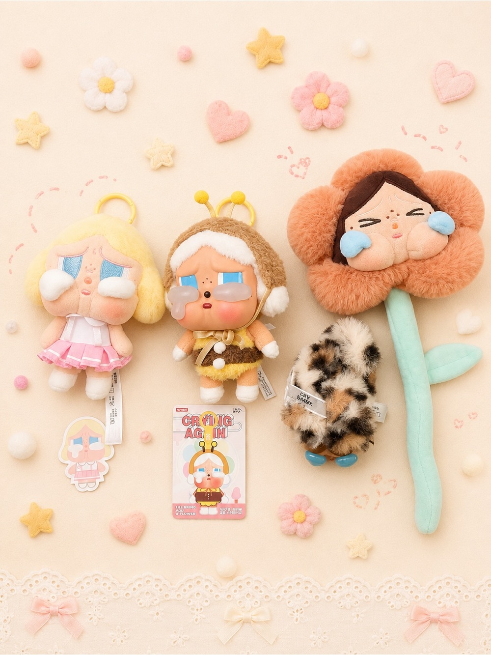 POP MART Crybaby Plush Bundle